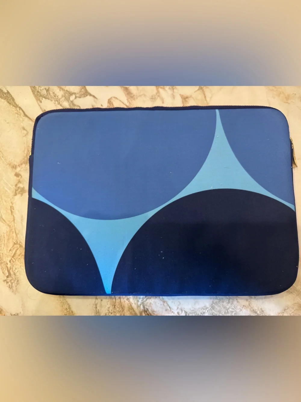 kate spade New York Blue Geometric Tablet Sleeve 13 inches